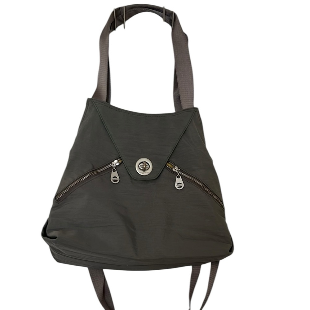 Baggalini Turnlock Stylish Gray Women's Bag